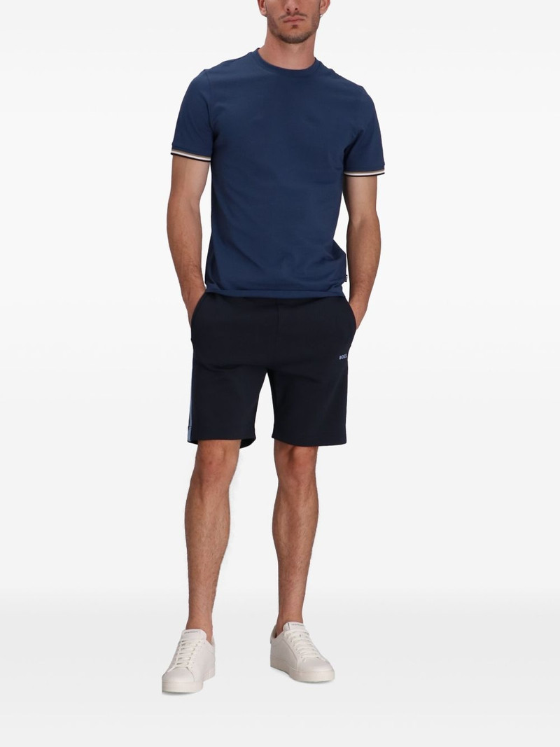 BOSS logo-print drawstring-waist shorts outlook
