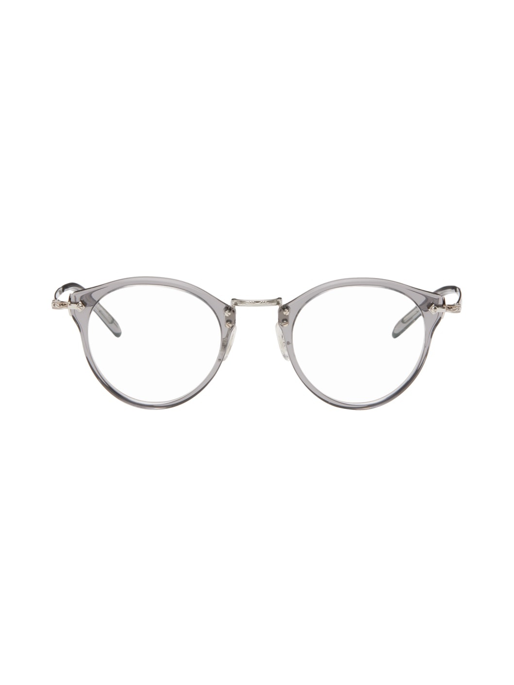 Gray & Silver OP-505 Glasses - 1