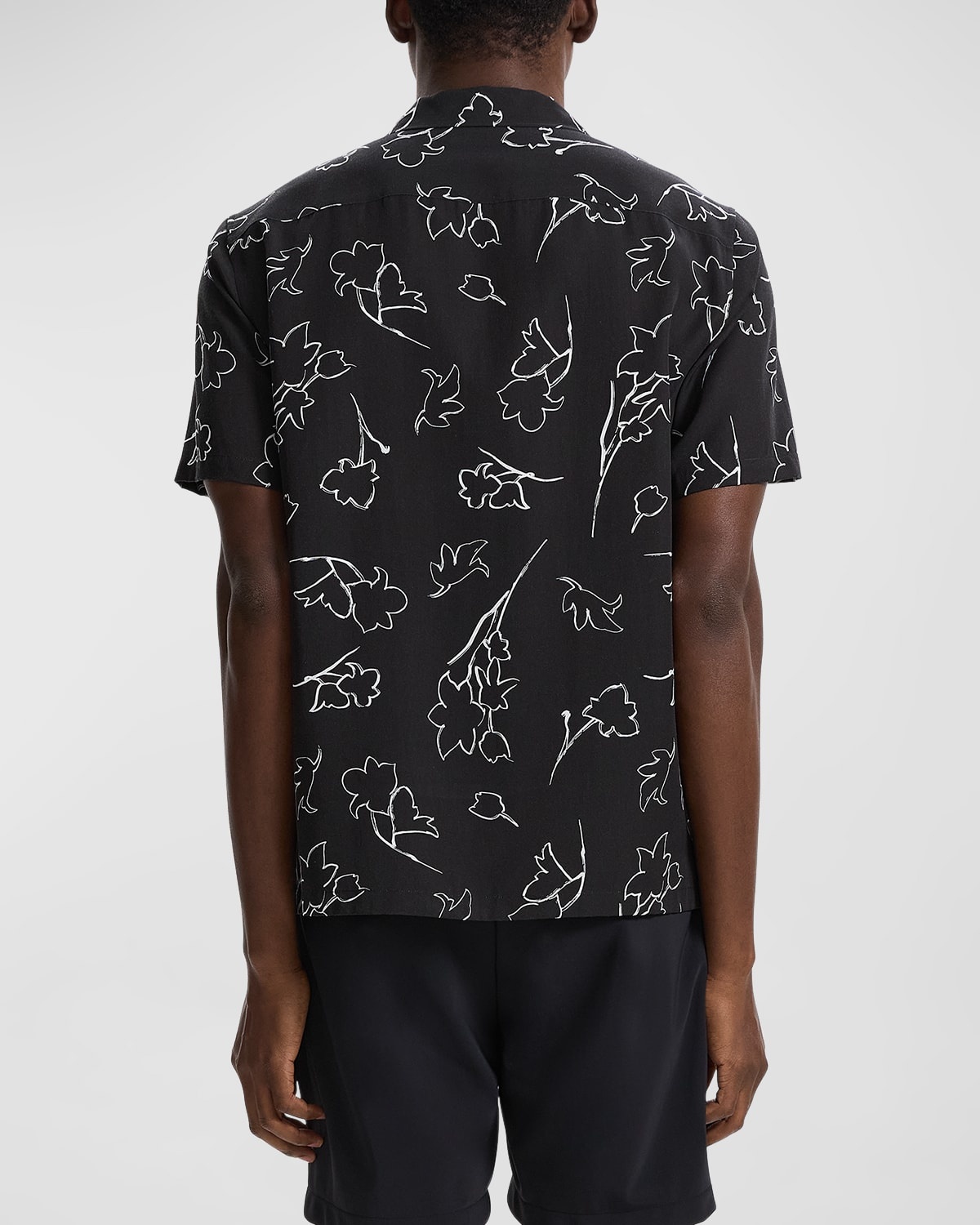 Men's Irving Floral Sketch Camp Shirt - 3