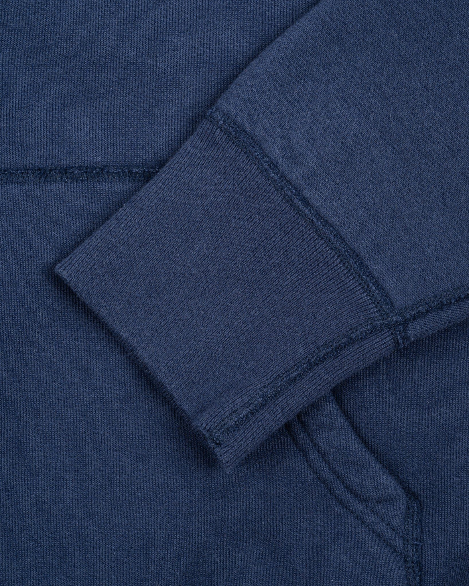 IHSW-10-NAV 14oz Ultra Heavyweight Loopwheel Cotton Zip Up Hoodie - Navy - 14