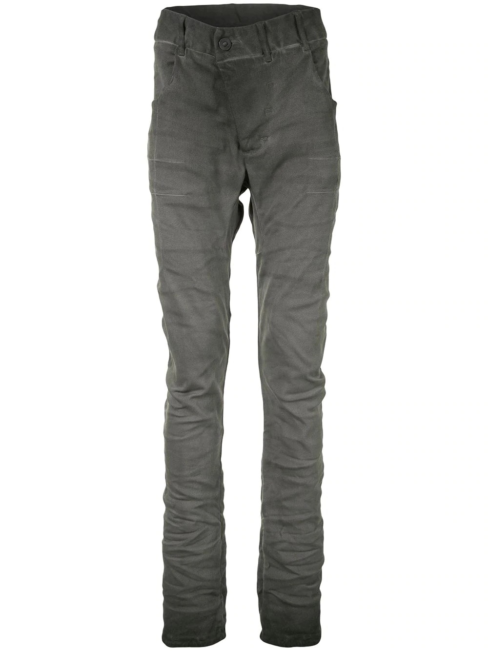 washed skinny-fit trousers - 1