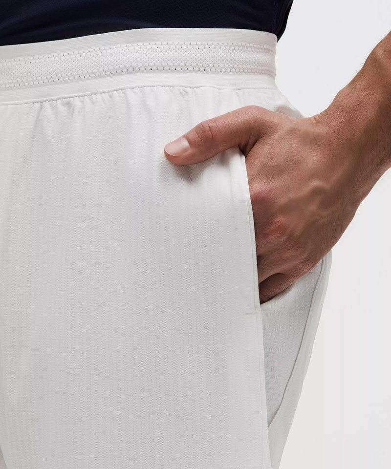 Striped Mesh Tennis Short 7" 5