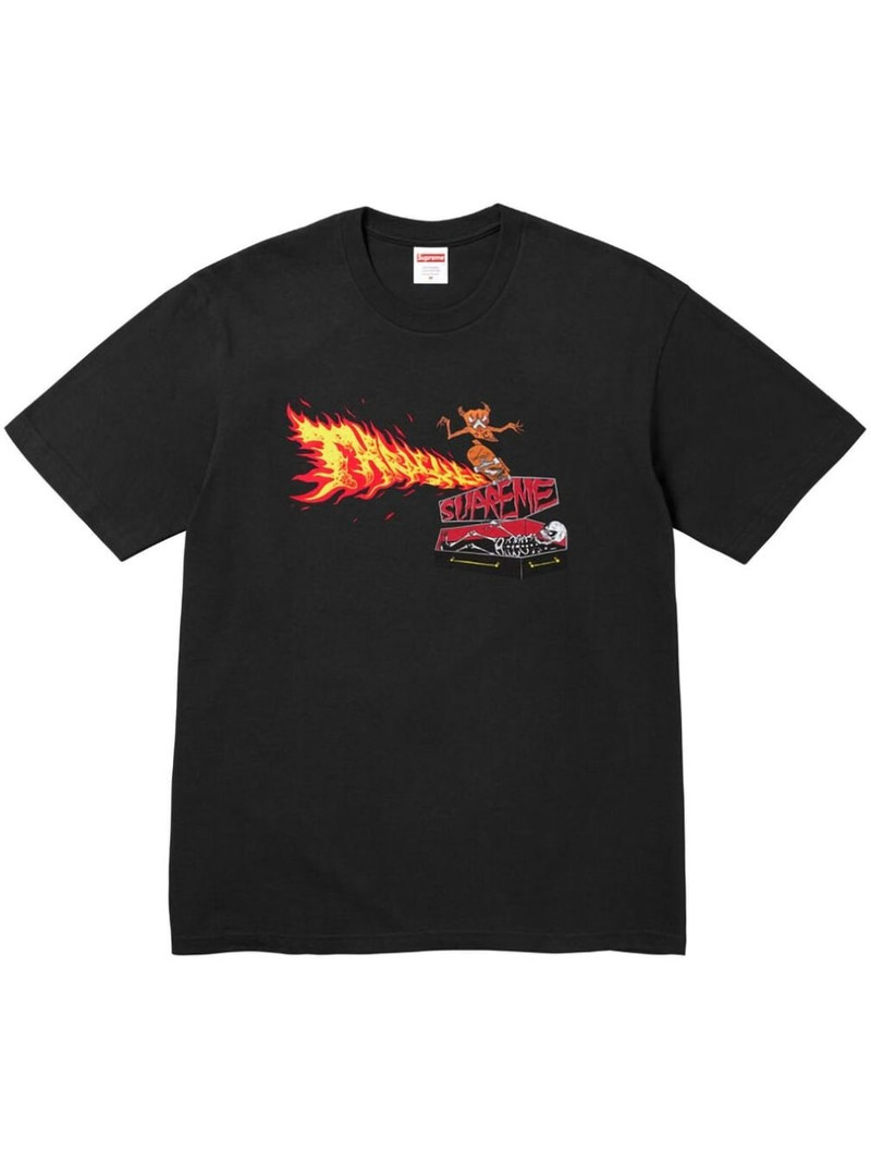 x Thrasher Back Tail "Black" T-shirt - 1