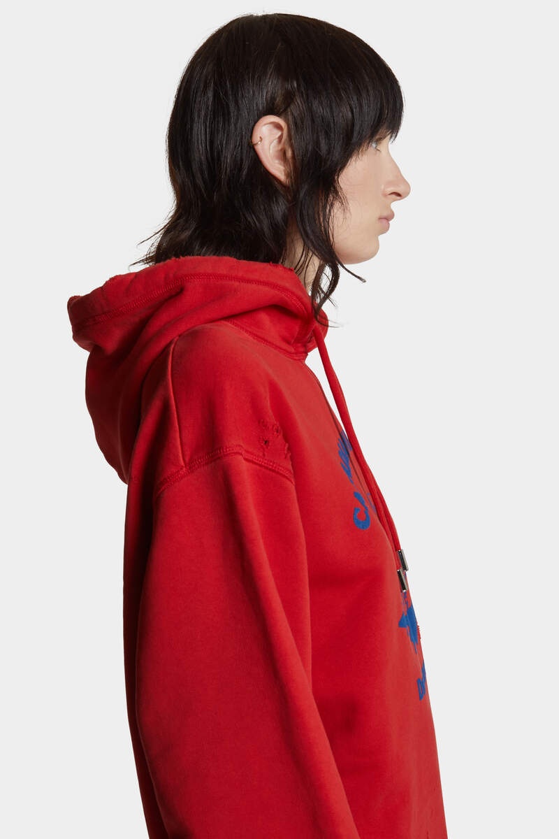WASHED AND DESTROYED JUST RIGHT FIT HOODIE - 6