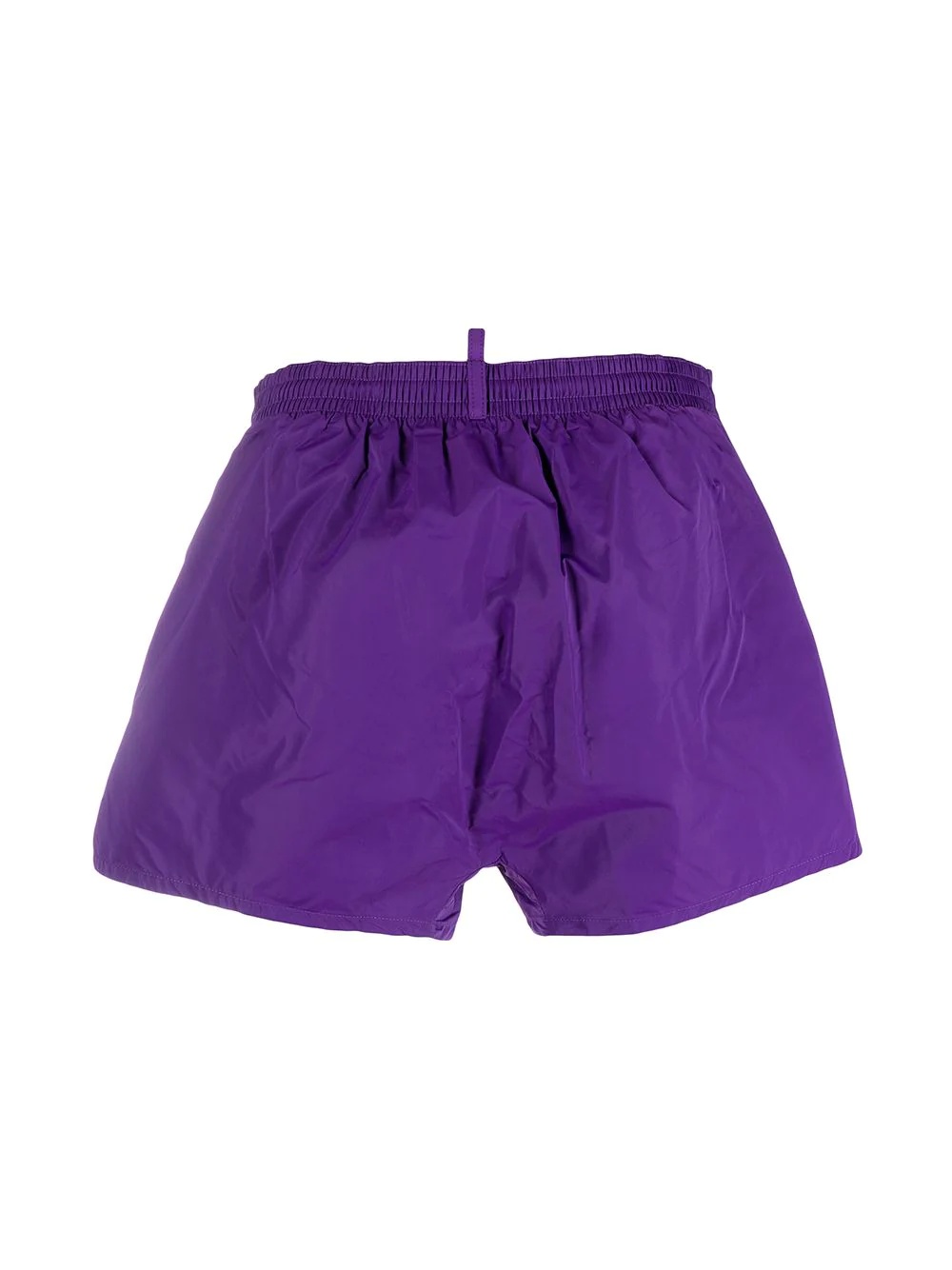 logo print drawstring swim shorts - 2