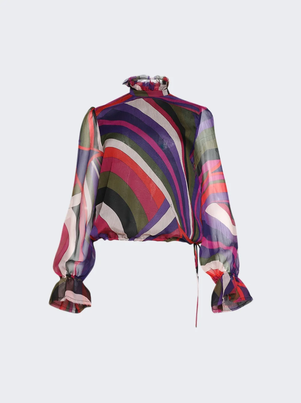 Iride Print Blouse With Balloon Sleeves Multicolor - 1