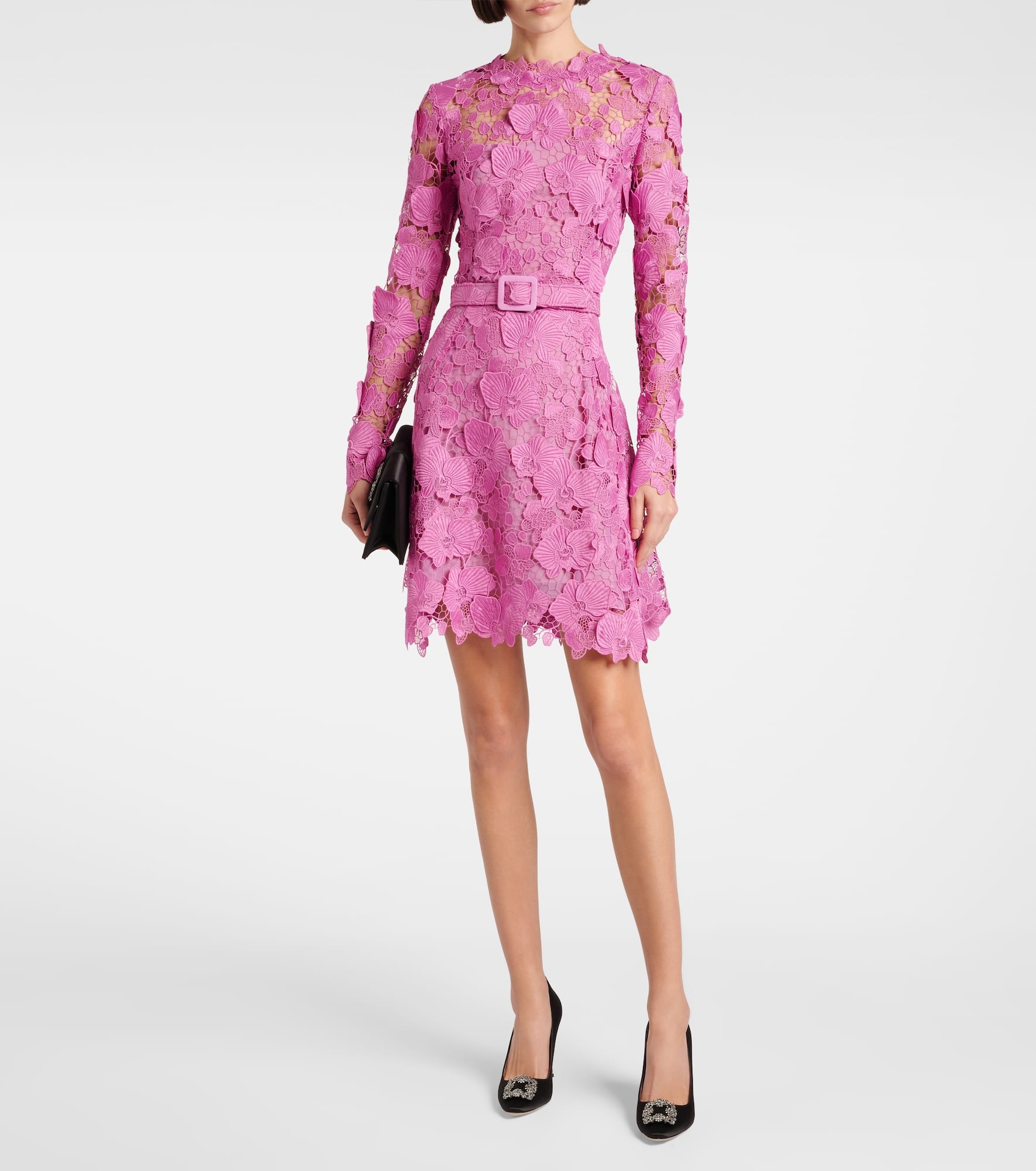 Floral lace minidress - 2