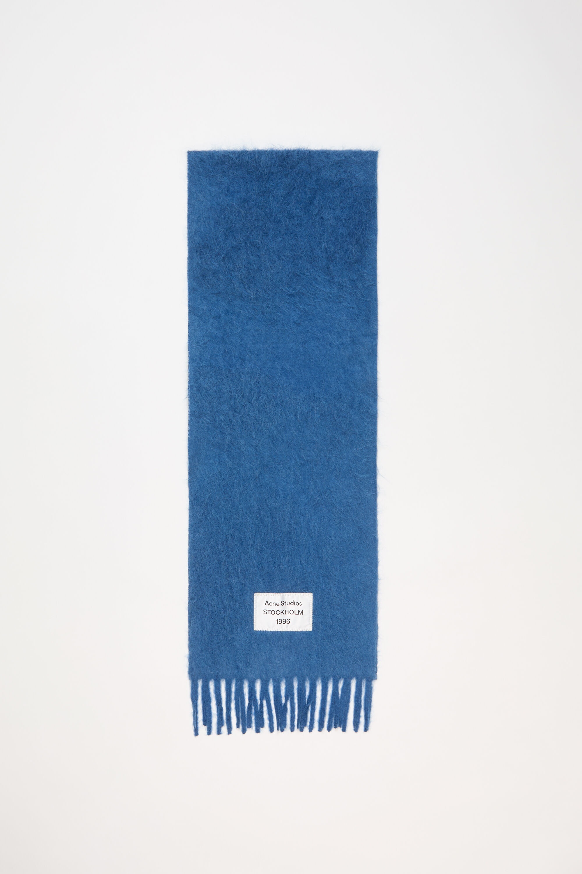 Alpaca wool scarf - Denim blue - 1