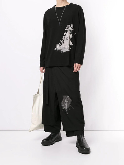 Yohji Yamamoto illustration print T-shirt outlook