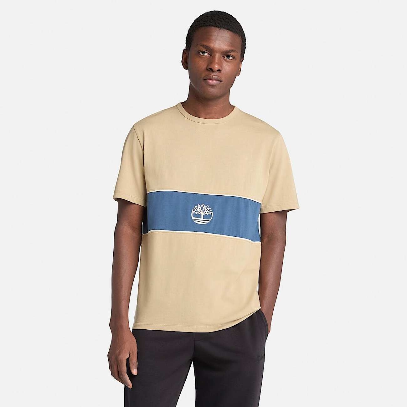 Cut-and-Sew Short-Sleeve T-Shirt - 4