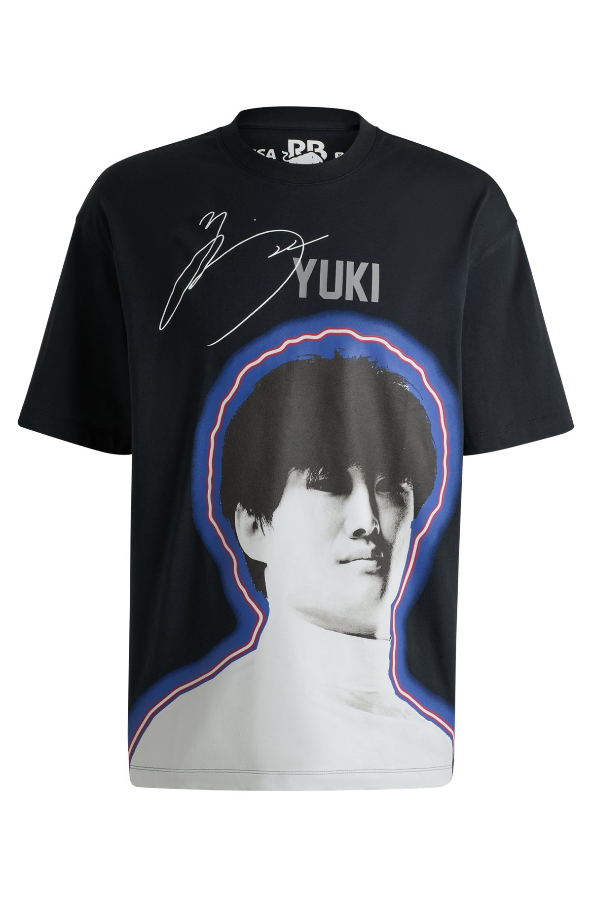 HUGO X VCARB FANWEAR T-SHIRT WITH YUKI TSUNODA PHOTO ARTWORK - 1