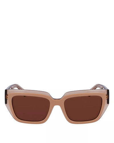 FERRAGAMO Colorblock Square Sunglasses, 55mm outlook