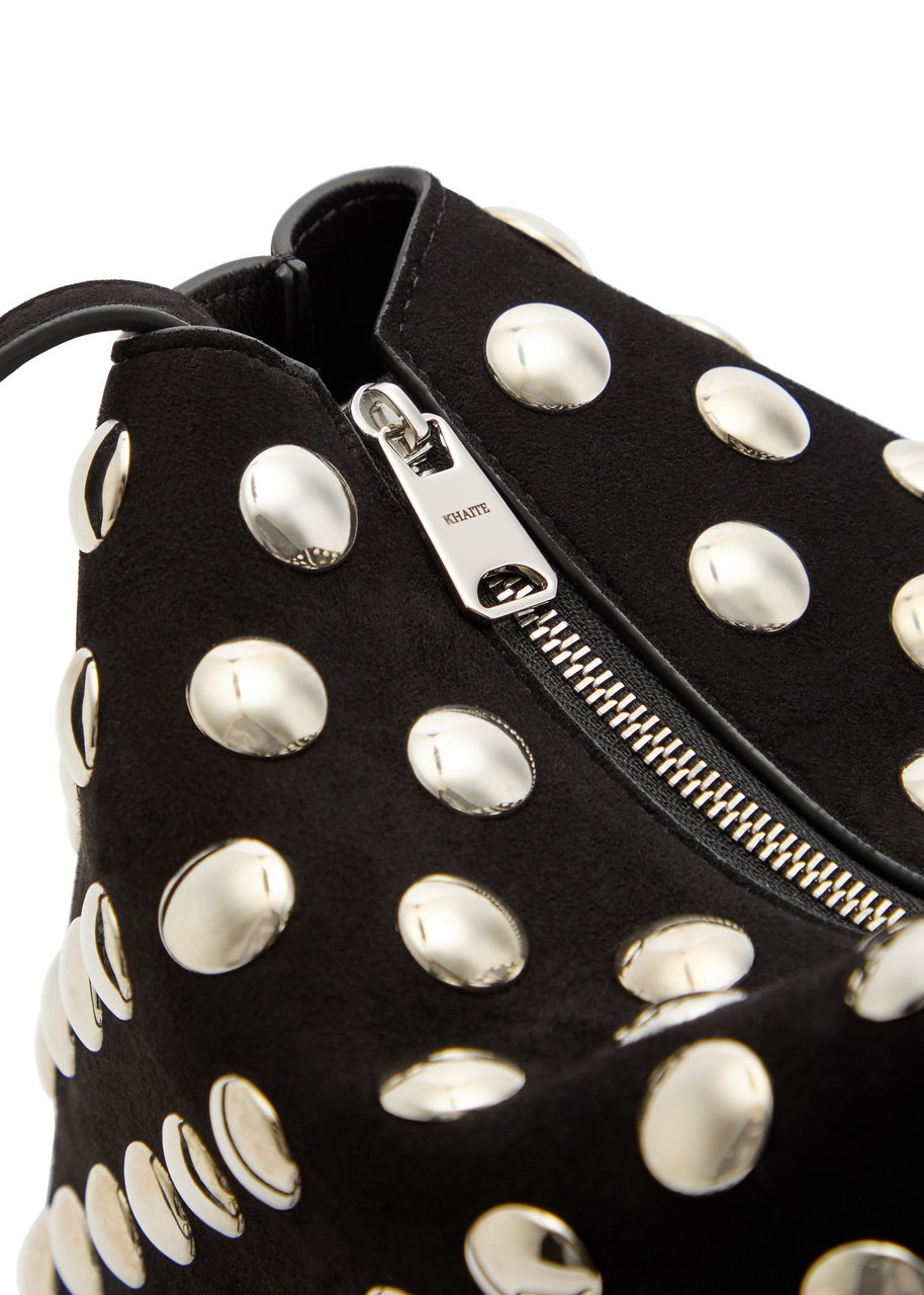 Khaite Lina Medium Studded Suede Cross-body bag - 3