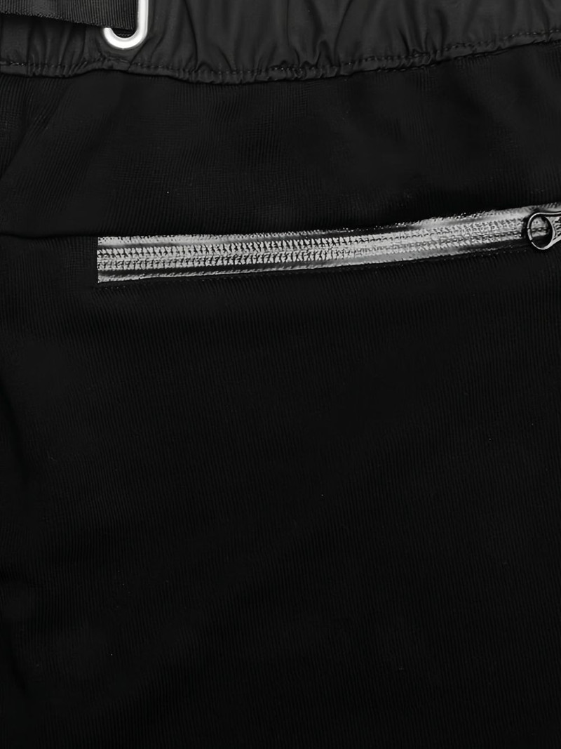 buckle-fastening panelled shorts 4