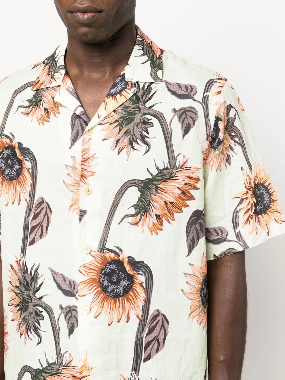 sunflower-print shirt - 5