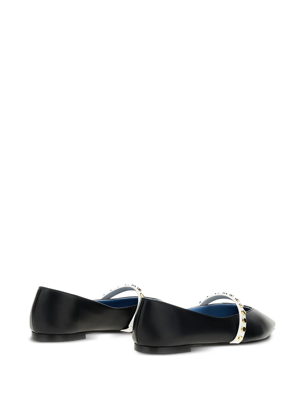 pointed-toe studded flat pumps - 3