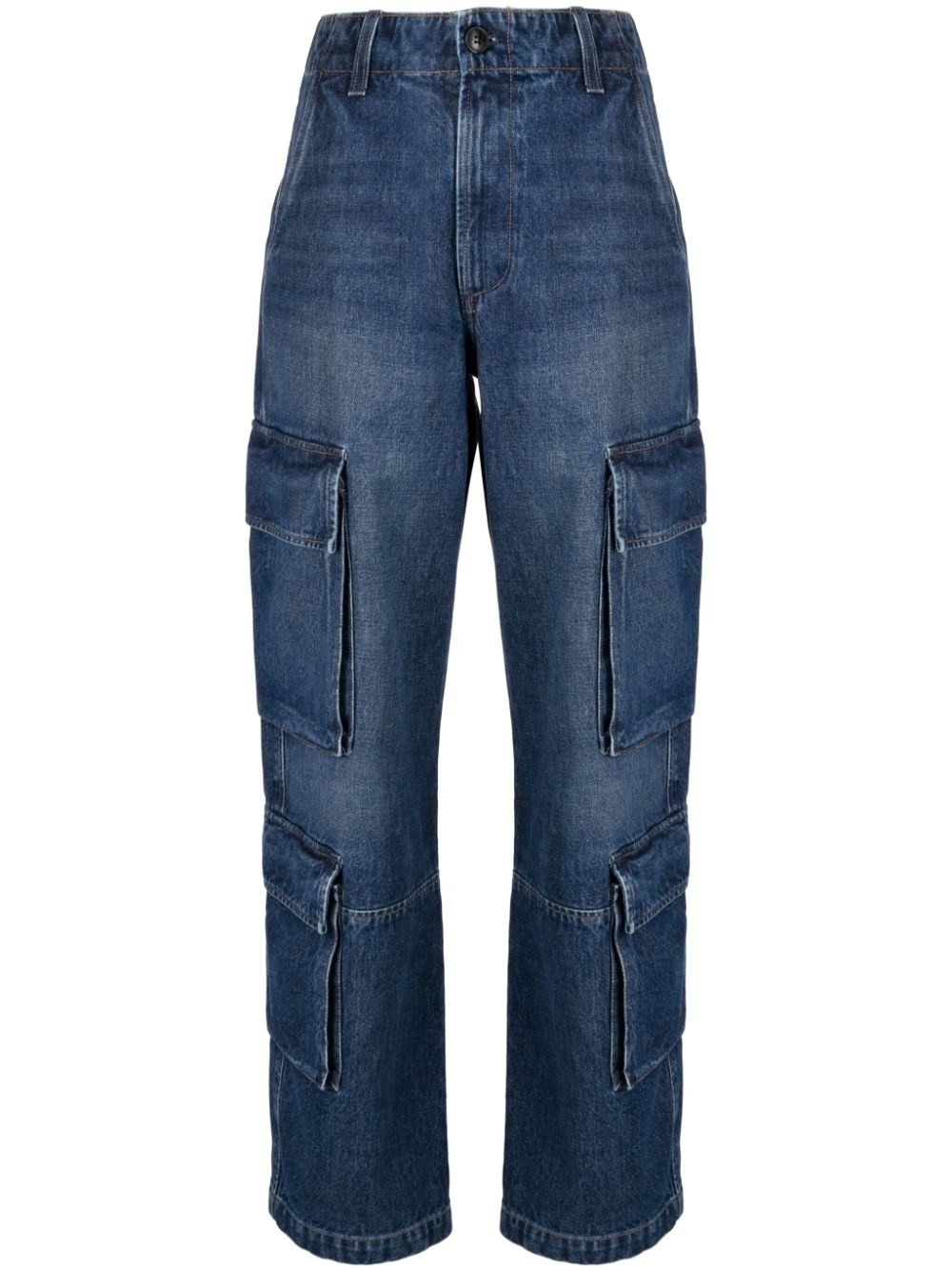 Delena high-waisted cargo jeans - 1