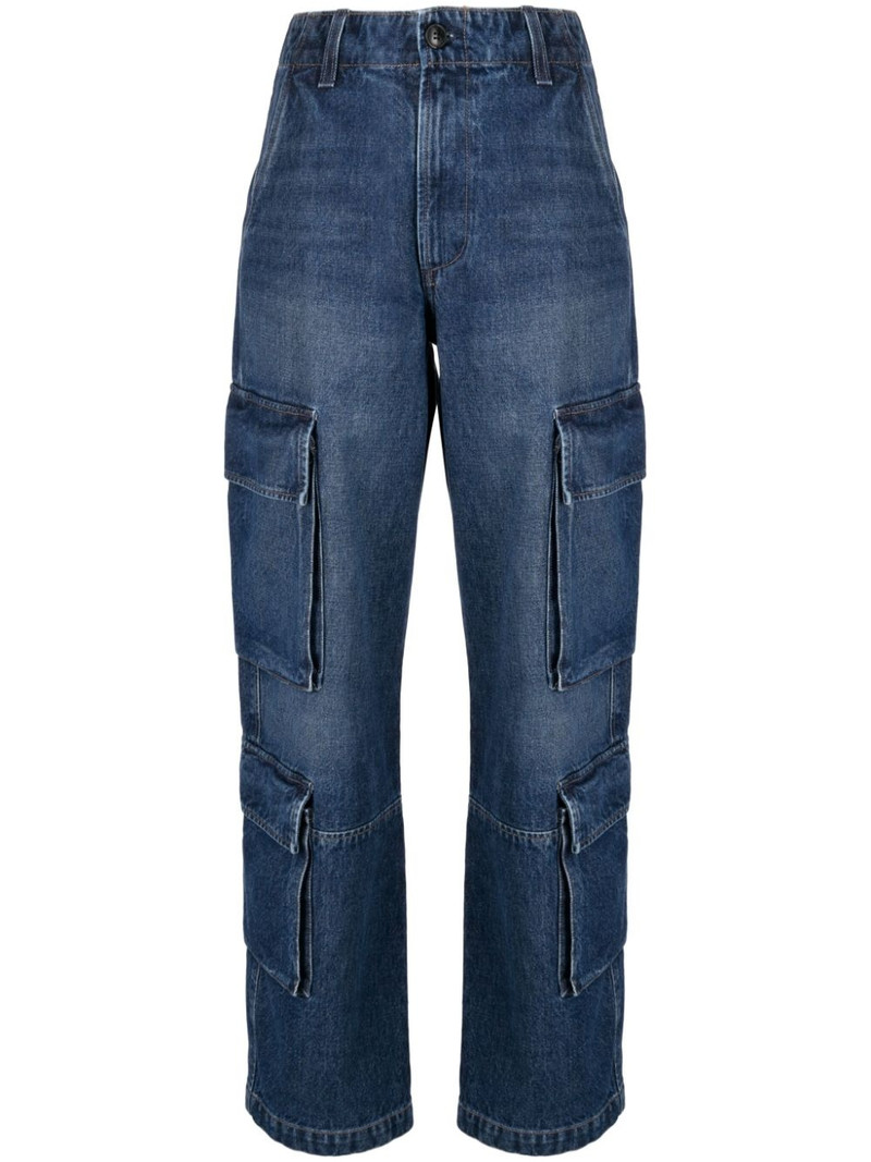 Delena high-waisted cargo jeans 1
