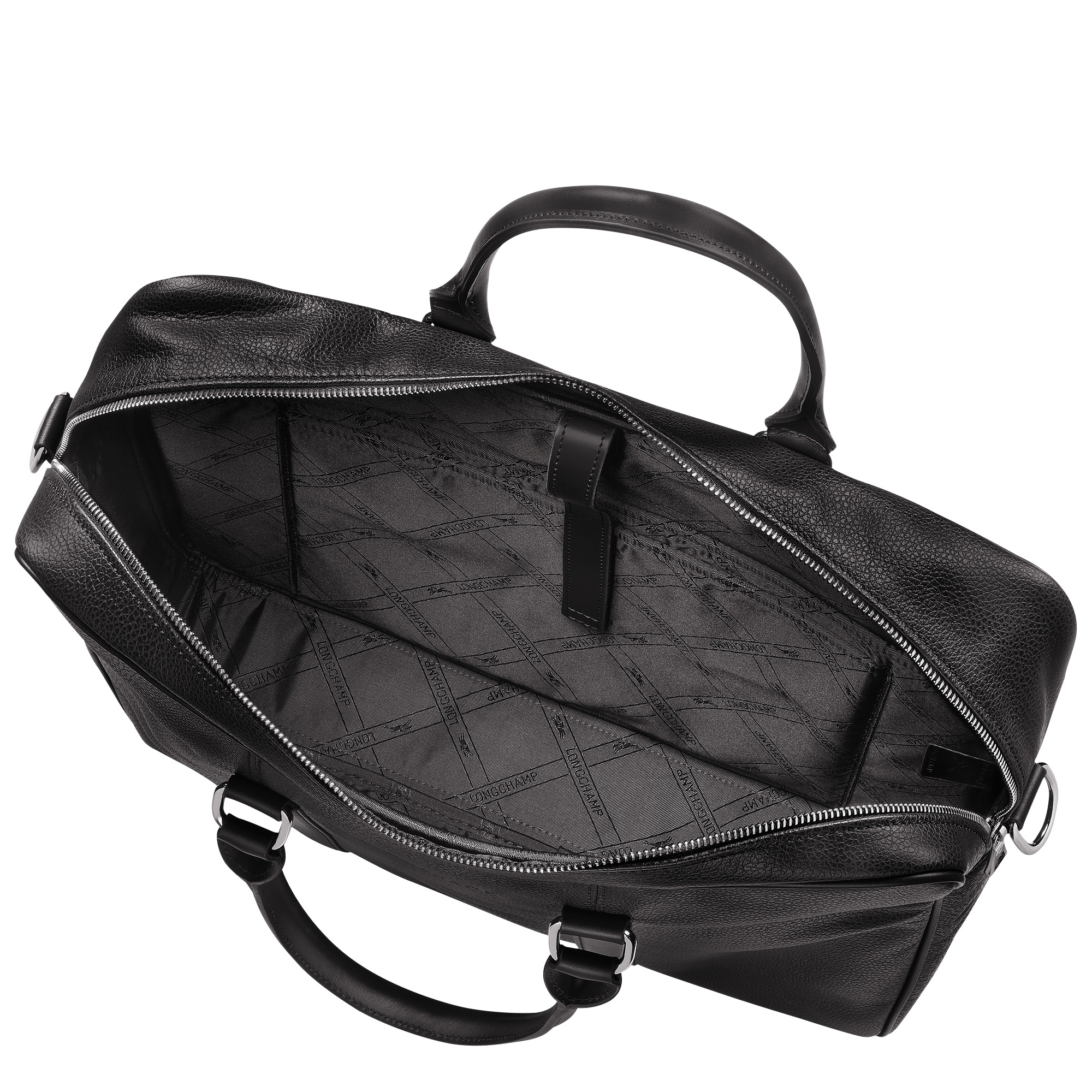 Le Foulonné M Briefcase Black - Leather - 5