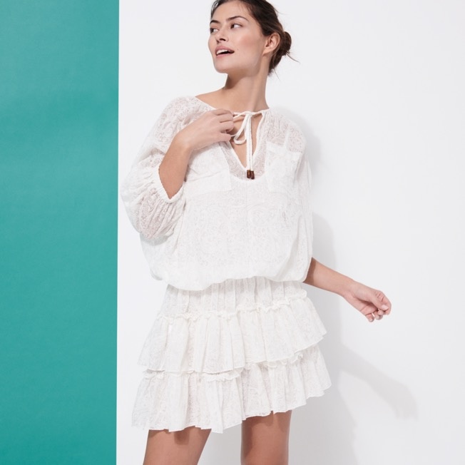 Women Embroidered Silk Dress Solid - 5