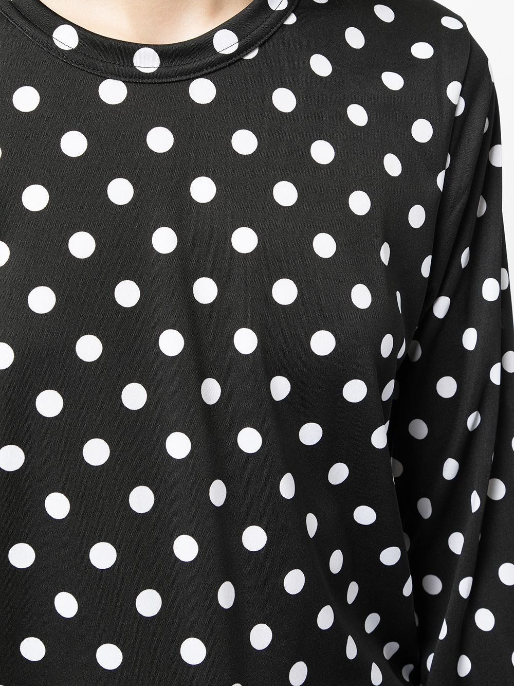 polka dot long-sleeve top - 5