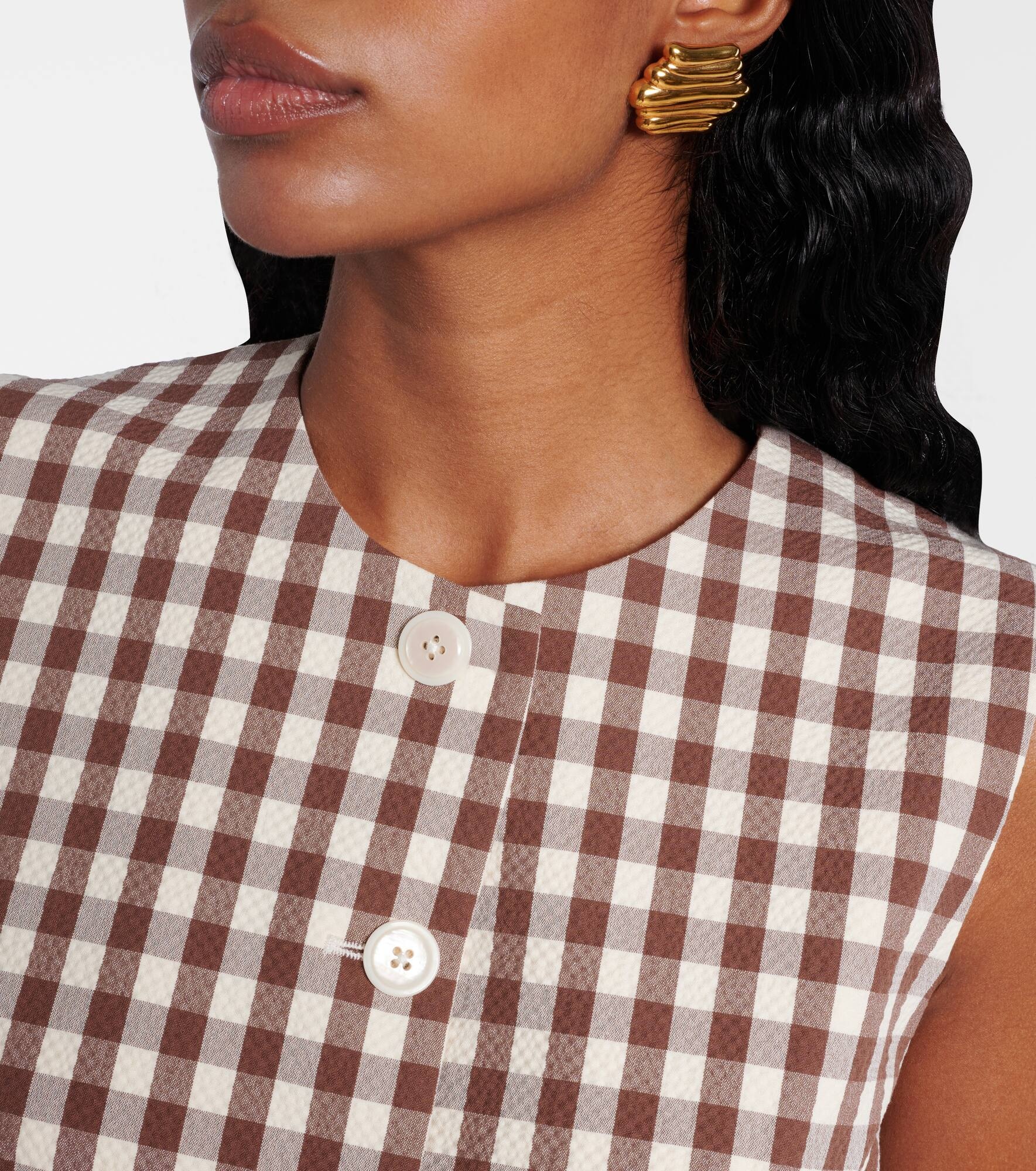 Lois gingham seersucker top - 4