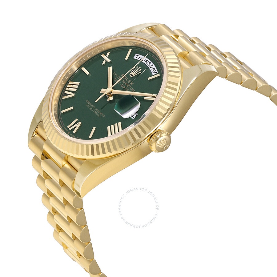 Rolex Day-Date 40 Green Dial Men's 18kt Yellow Gold Rolex President Watch M228238-0061 - 2