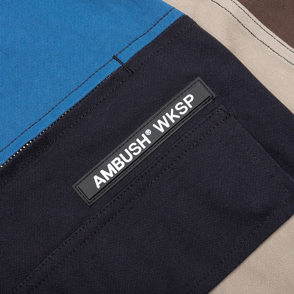 AMBUSH PANELLED WORKER JACKET - BROWN - 6