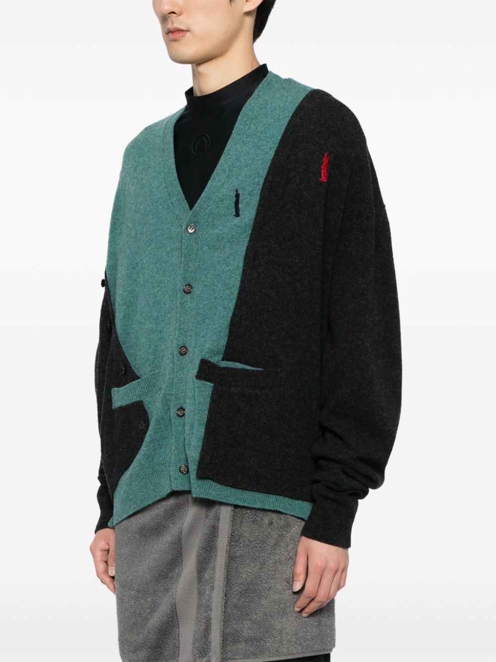 Undressed knitted cardigan - 3