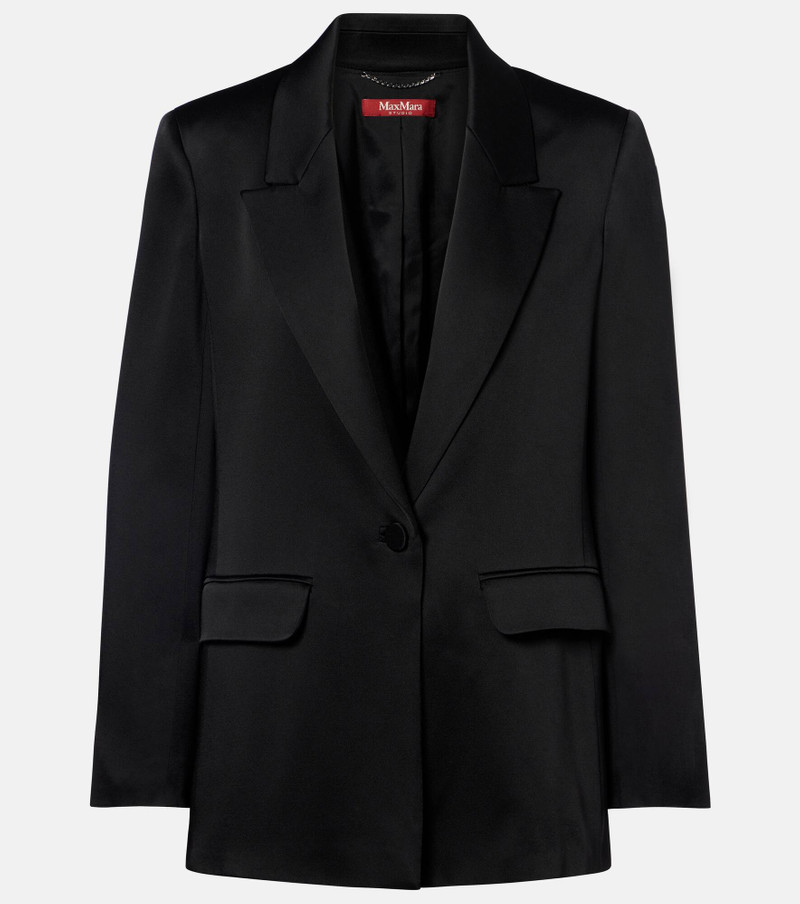Satin crêpe blazer 1
