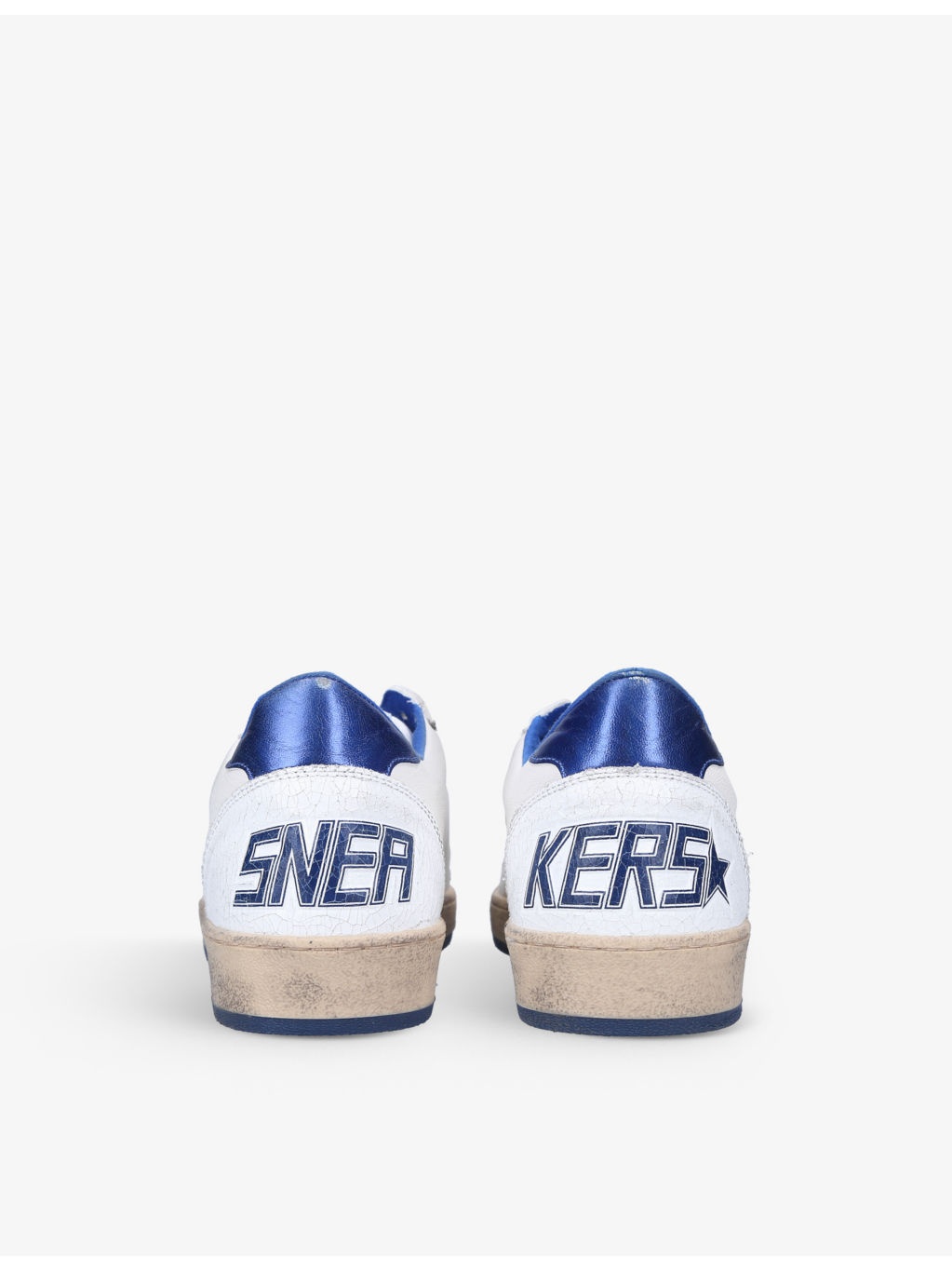 Ball Star Logo-Embroidered Leather Low-Top Trainers - 4