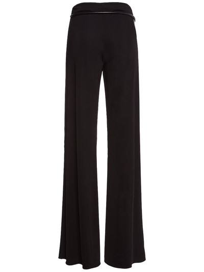 TOM FORD Jersey mid rise wrap wide pants outlook