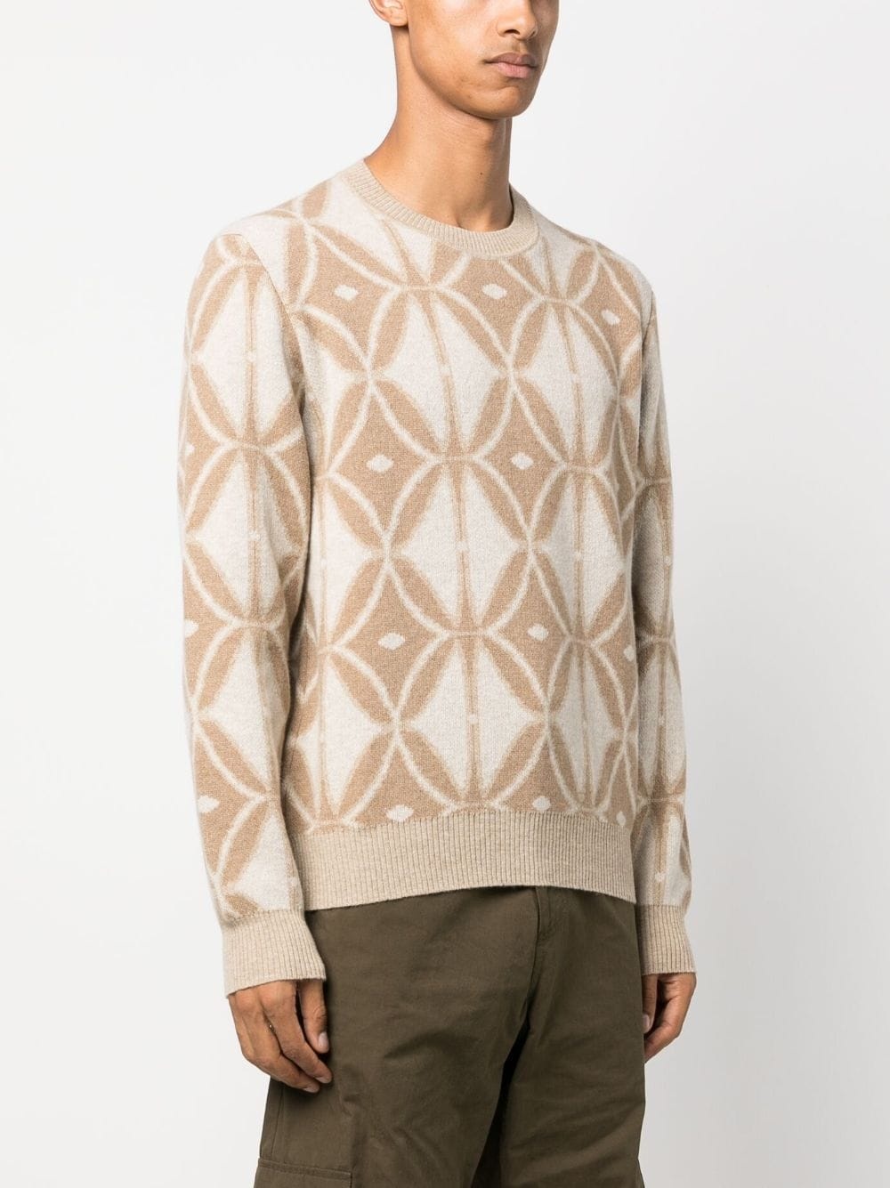 intarsia-knit wool jumper - 3