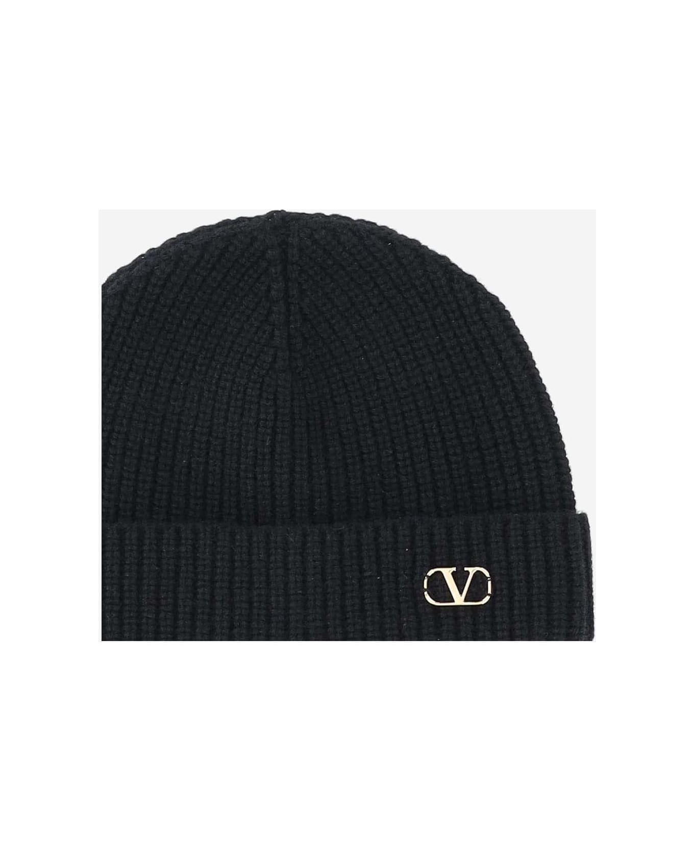 Wool Beanie With Logo - 2