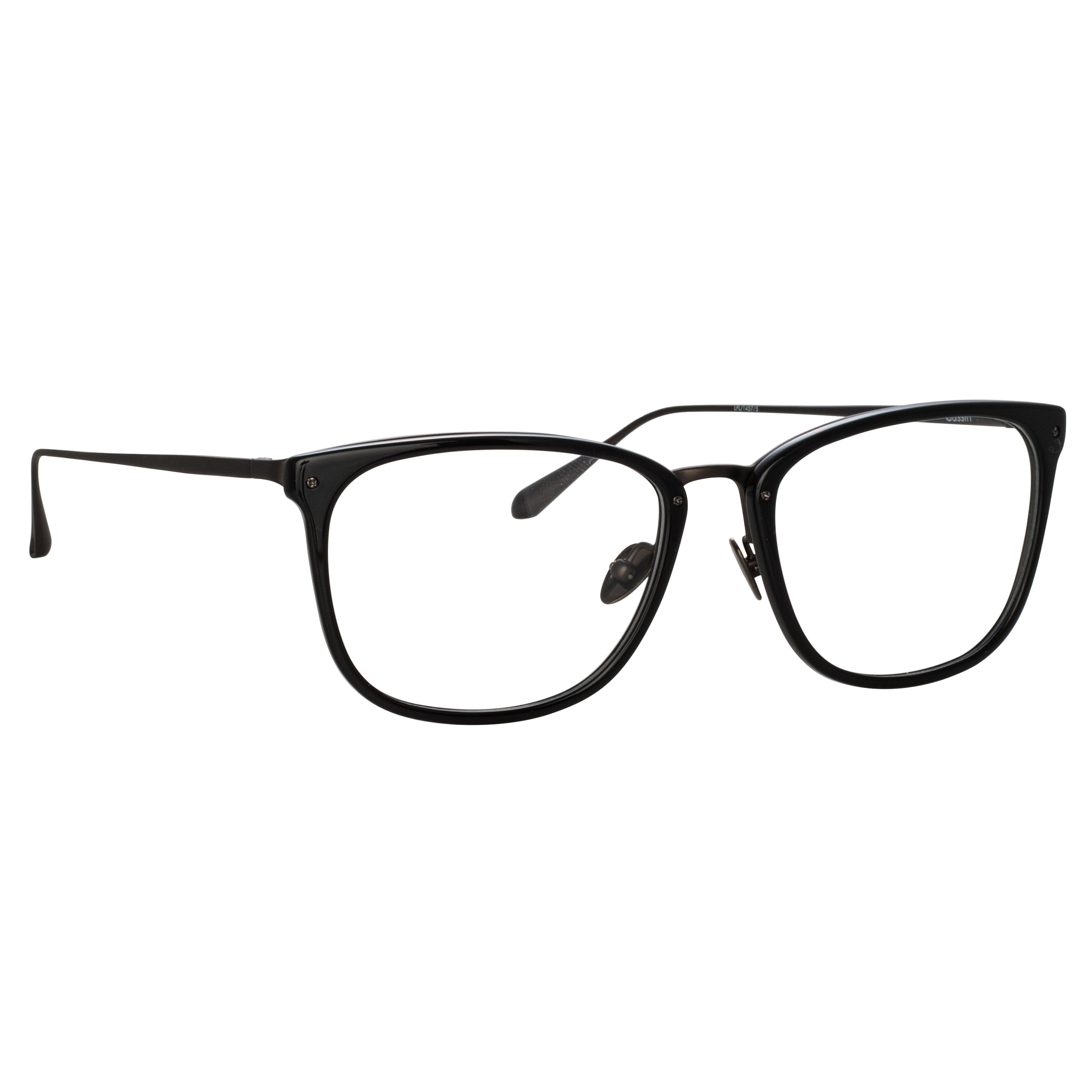 CASSIN OPTICAL D-FRAME IN MATT NICKEL - 3