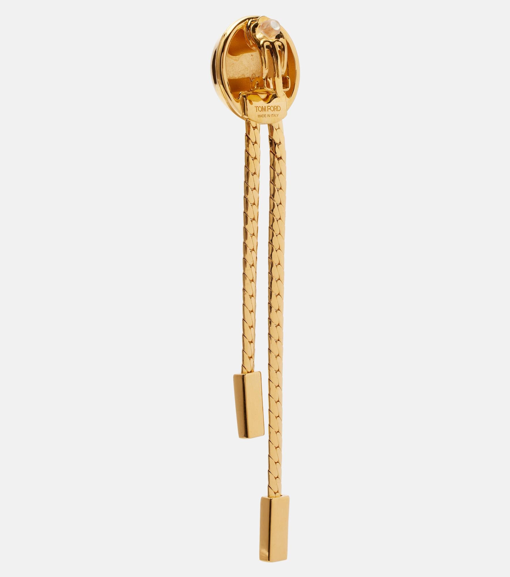 Embellished clip-on earrings - 5