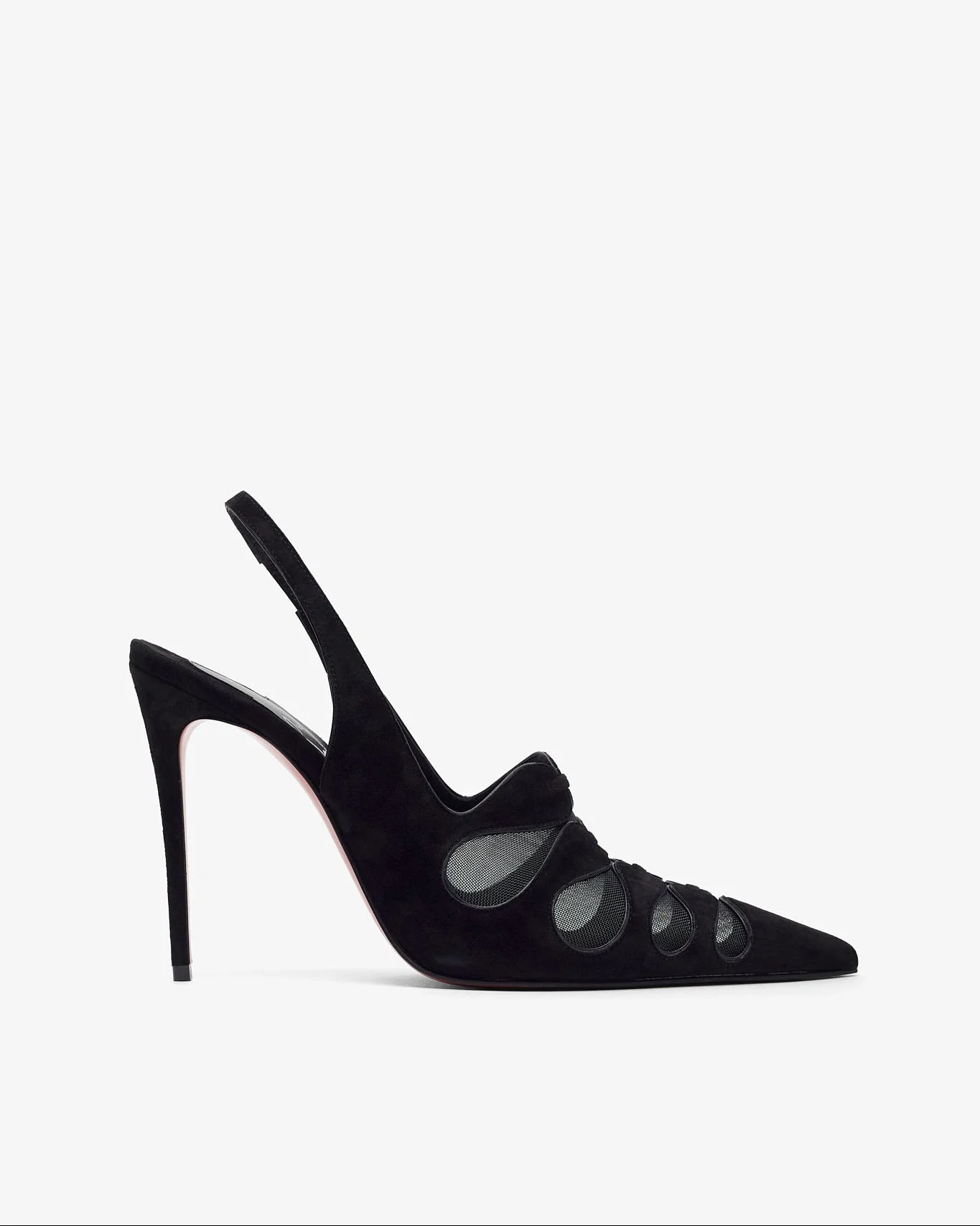 Circus Max 100 black suede slingback pumps - 1
