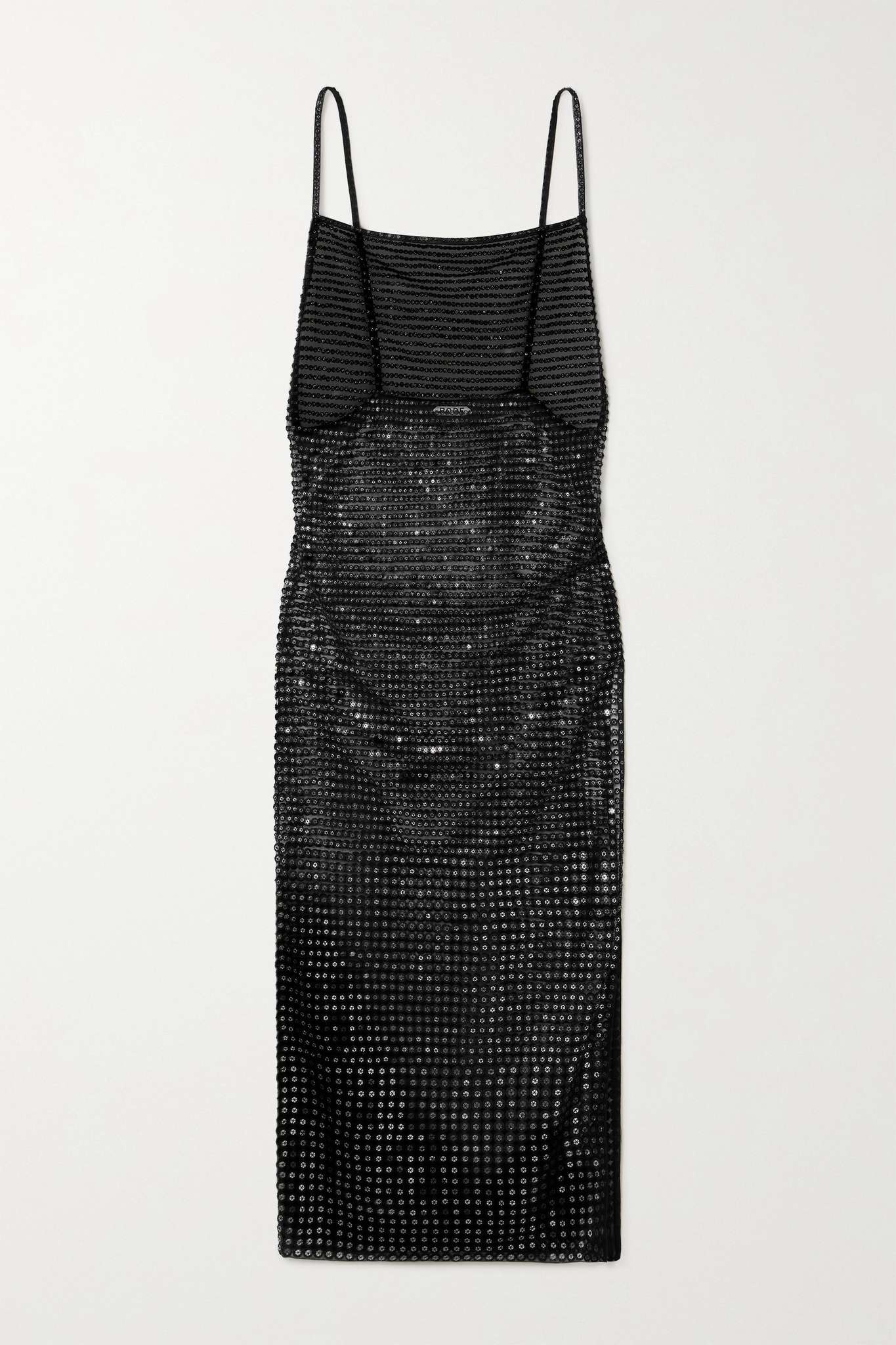 Crescendo open-back sequined mesh midi dress - 1