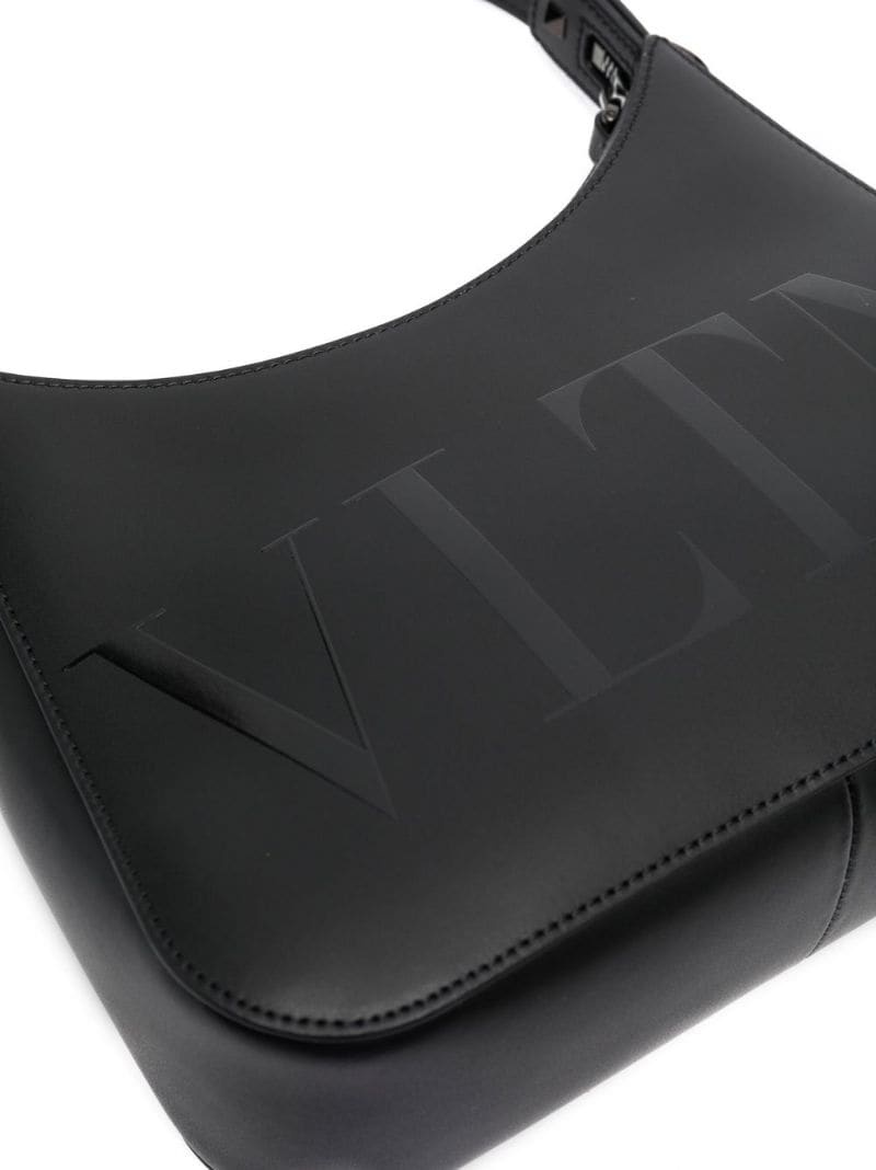 logo-print shoulder bag - 4