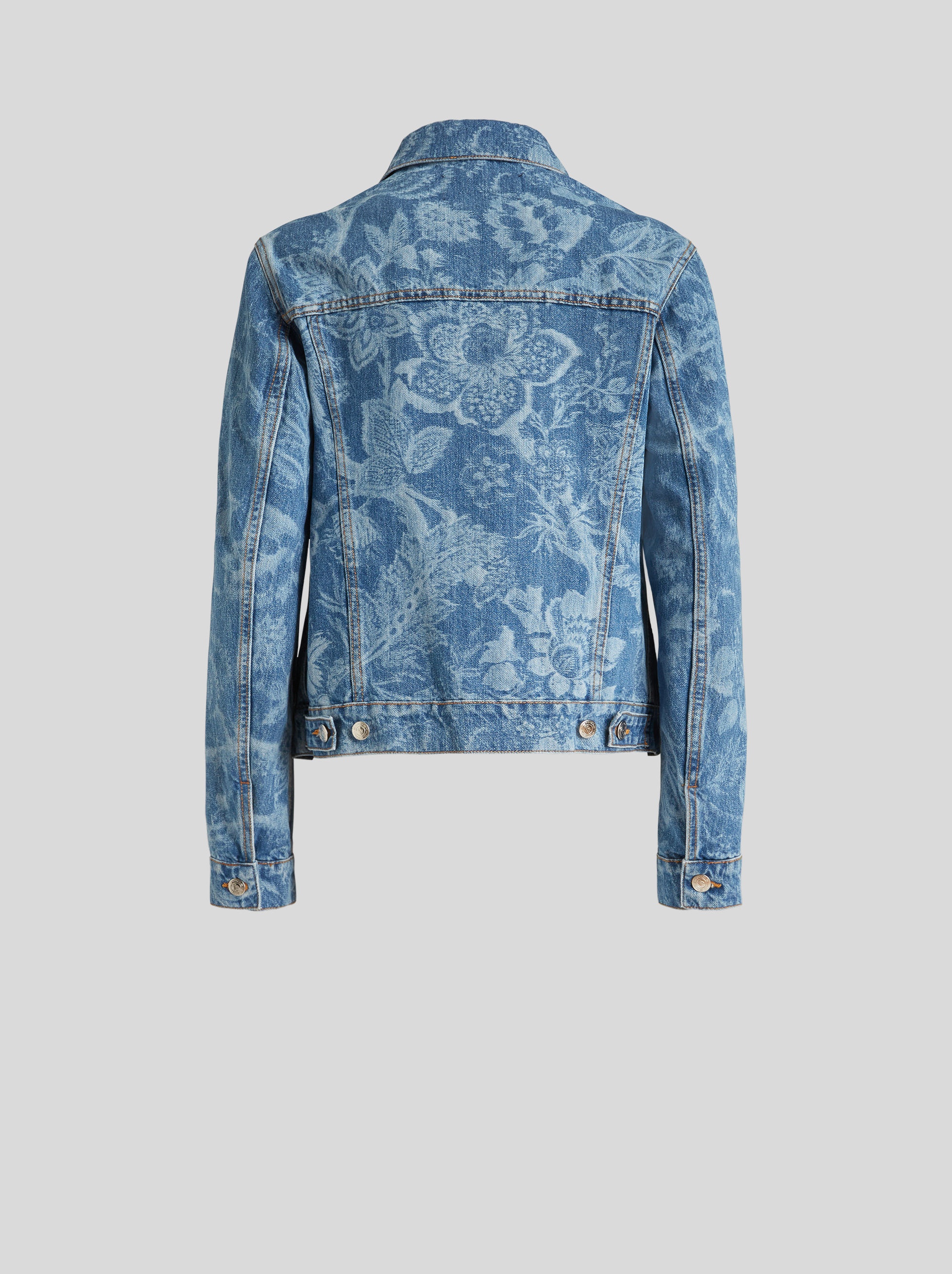 FLORAL DENIM JACKET - 5