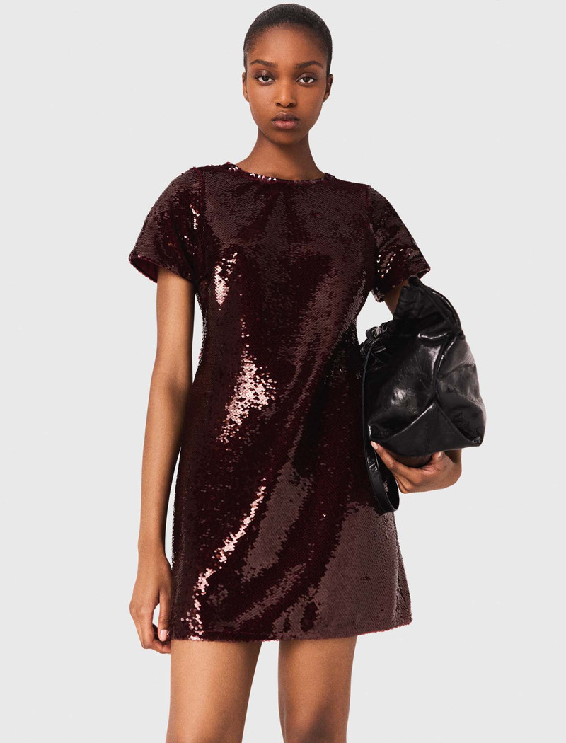 Sequin-embroidered mini dress 5