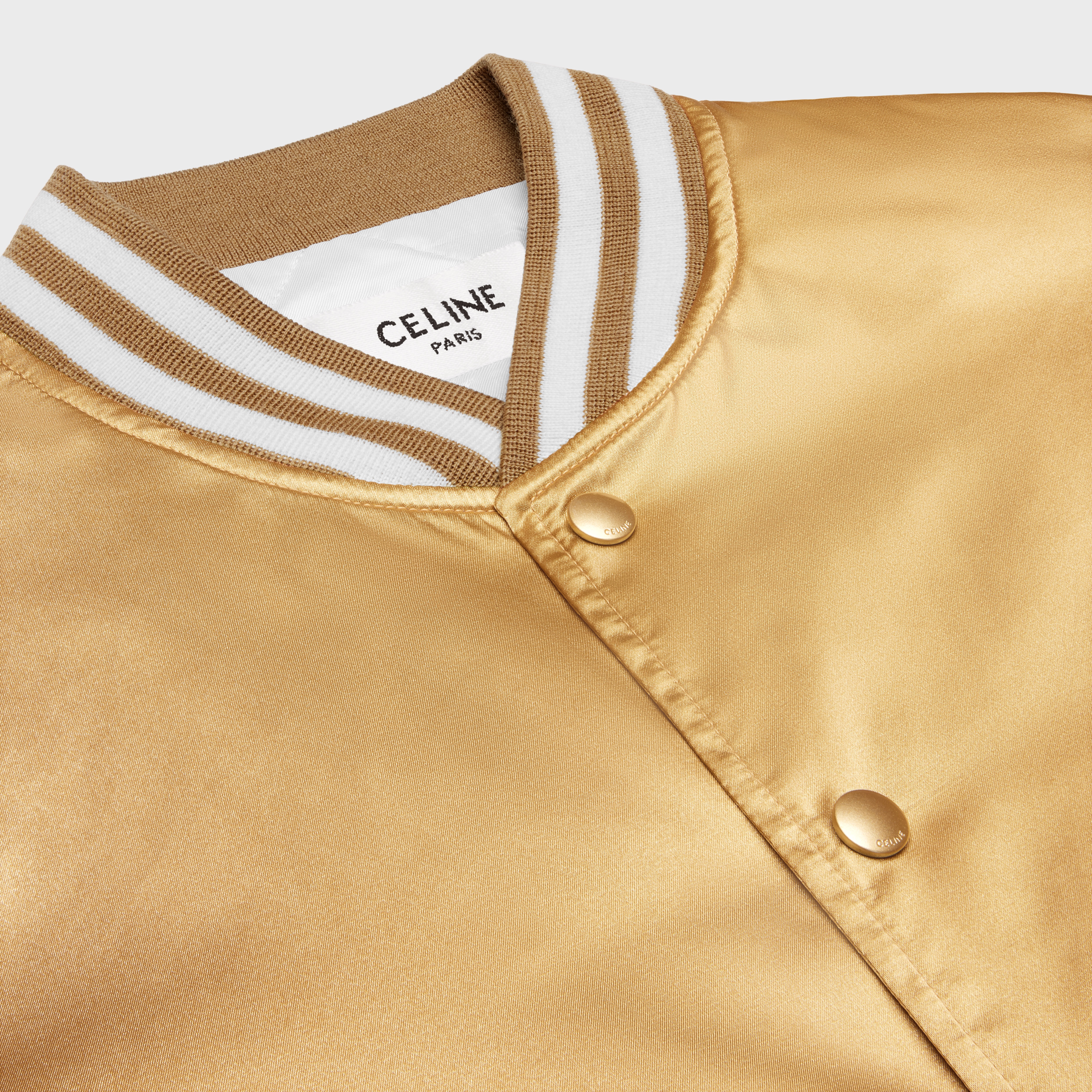 Embroidered tiger teddy jacket in satin-finish nylon - 3