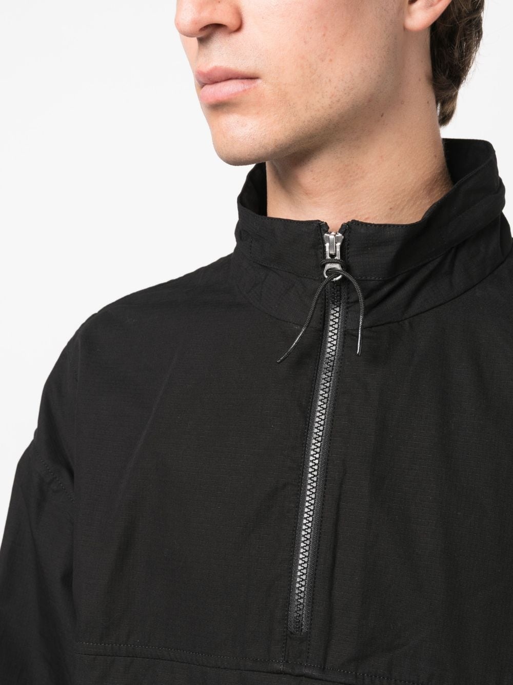 logo-print hooded jacket - 6