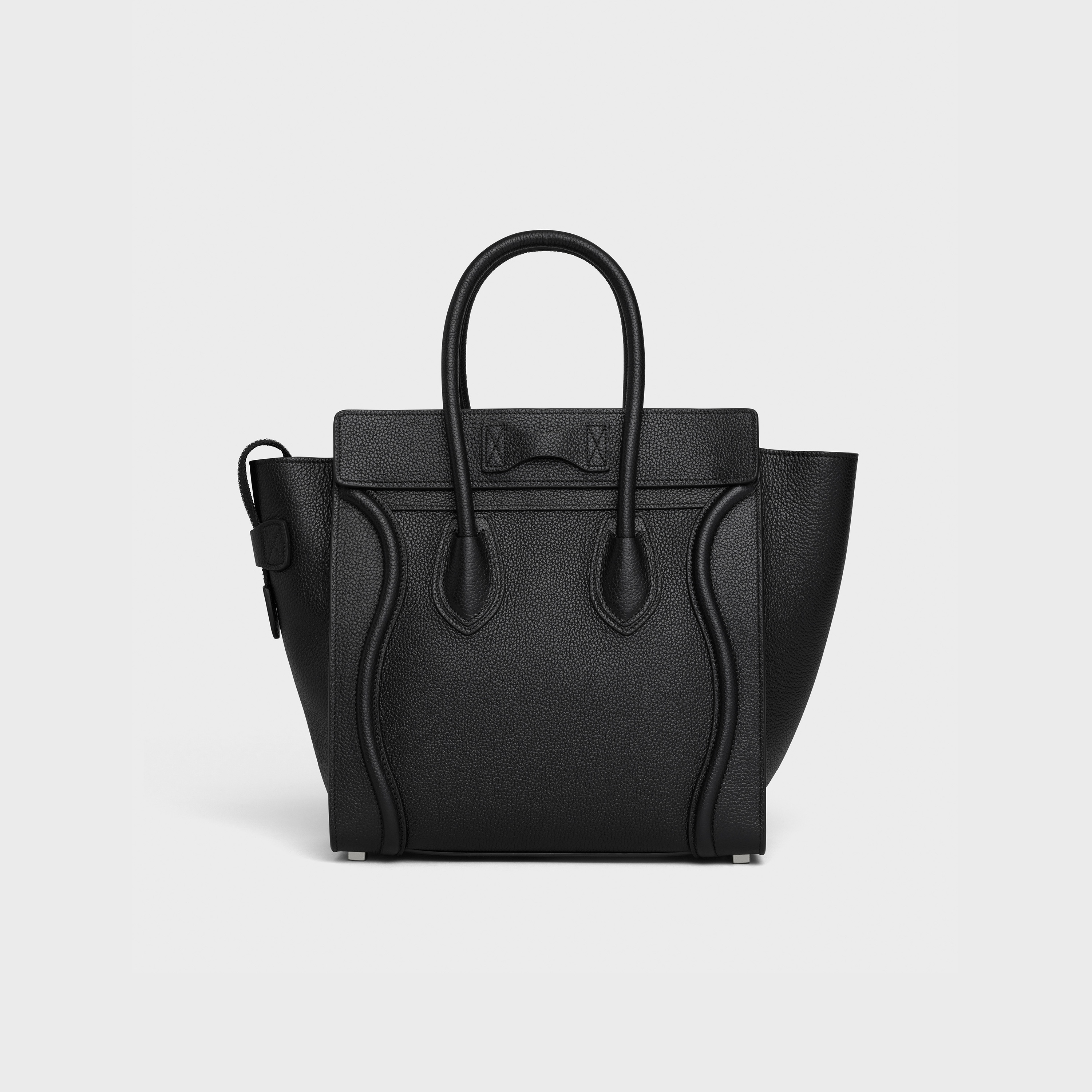 Micro Luggage handbag in drummed calfskin - 3