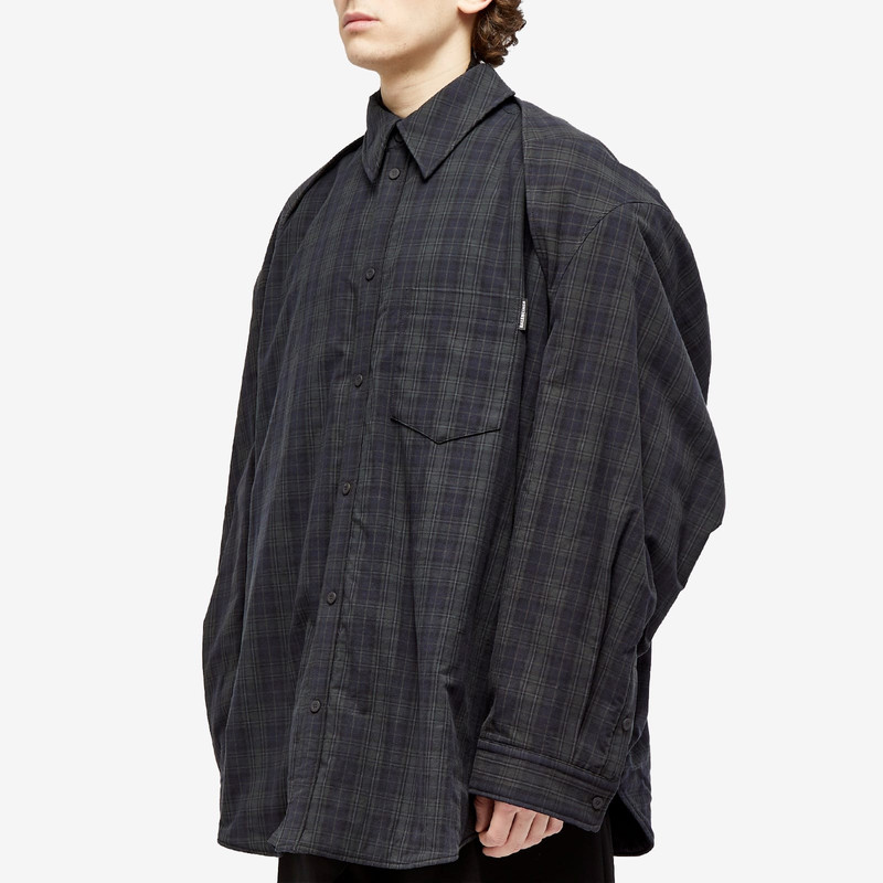 BALENCIAGA Balenciaga Detachable Flannel Shirt outlook