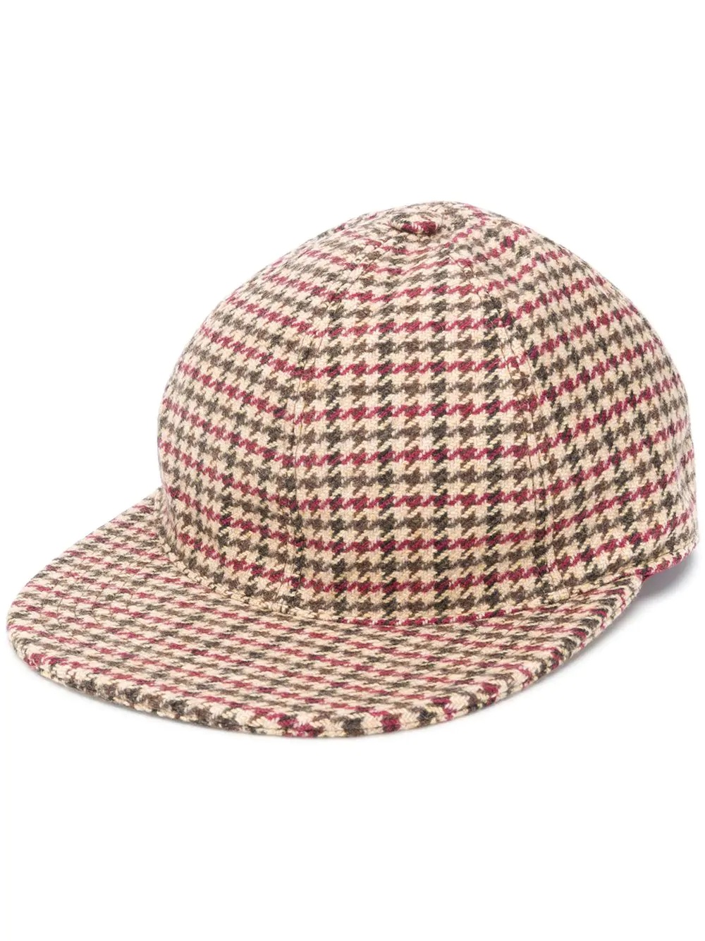 houndstooth pattern cap - 1