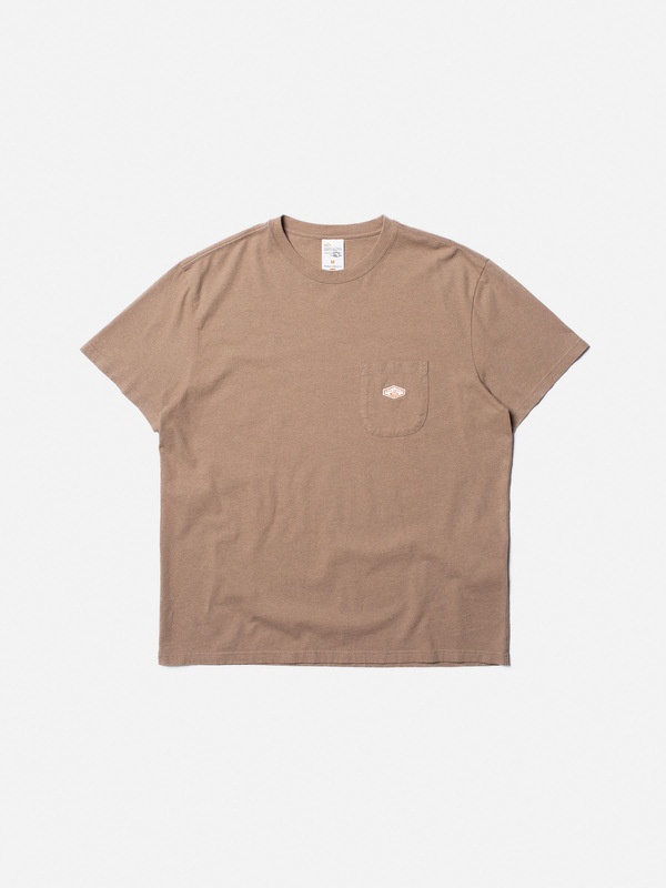Leffe Pocket Tee Melange Brown - 1