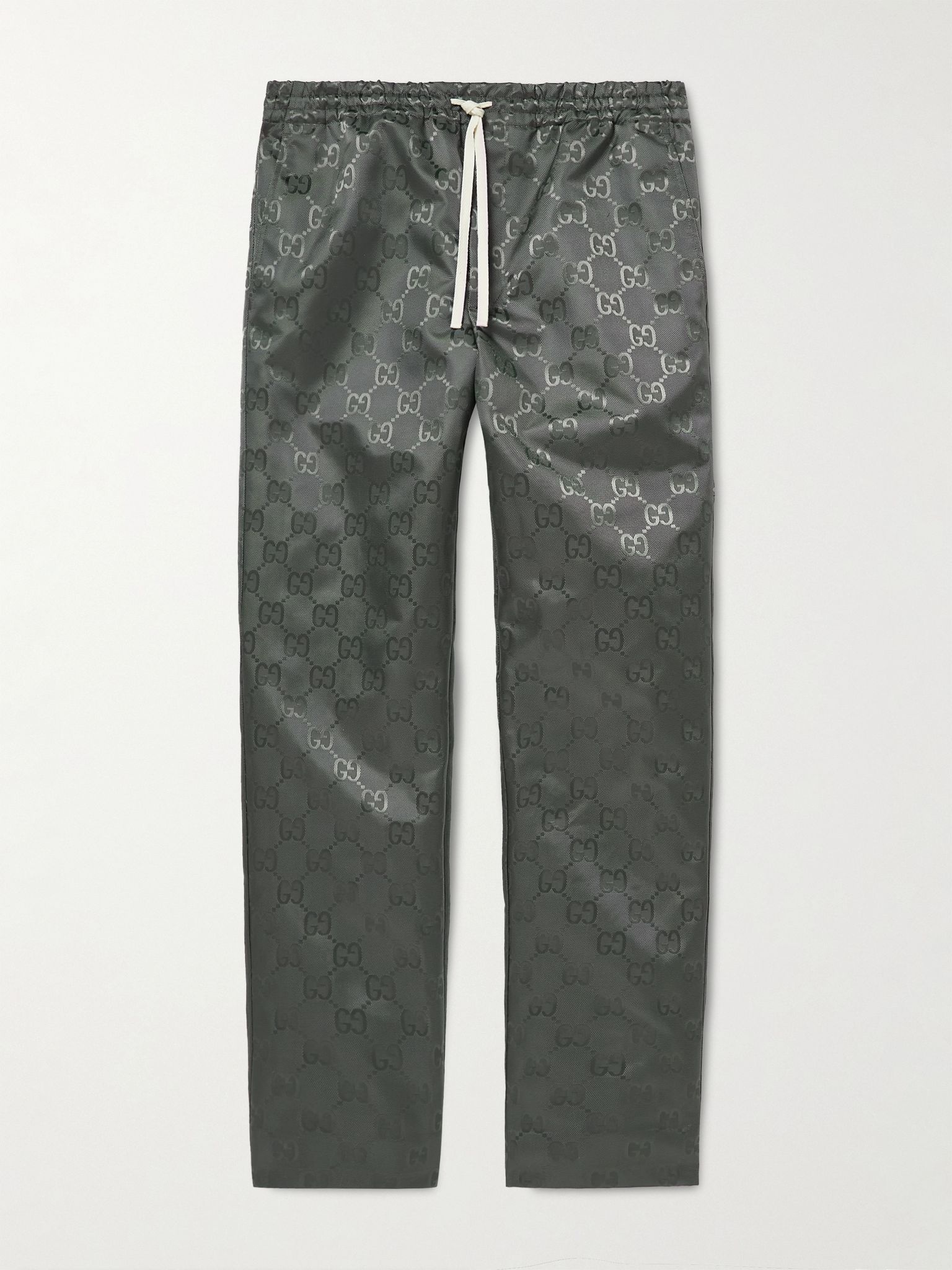 Logo-Jacquard Shell Trousers - 1