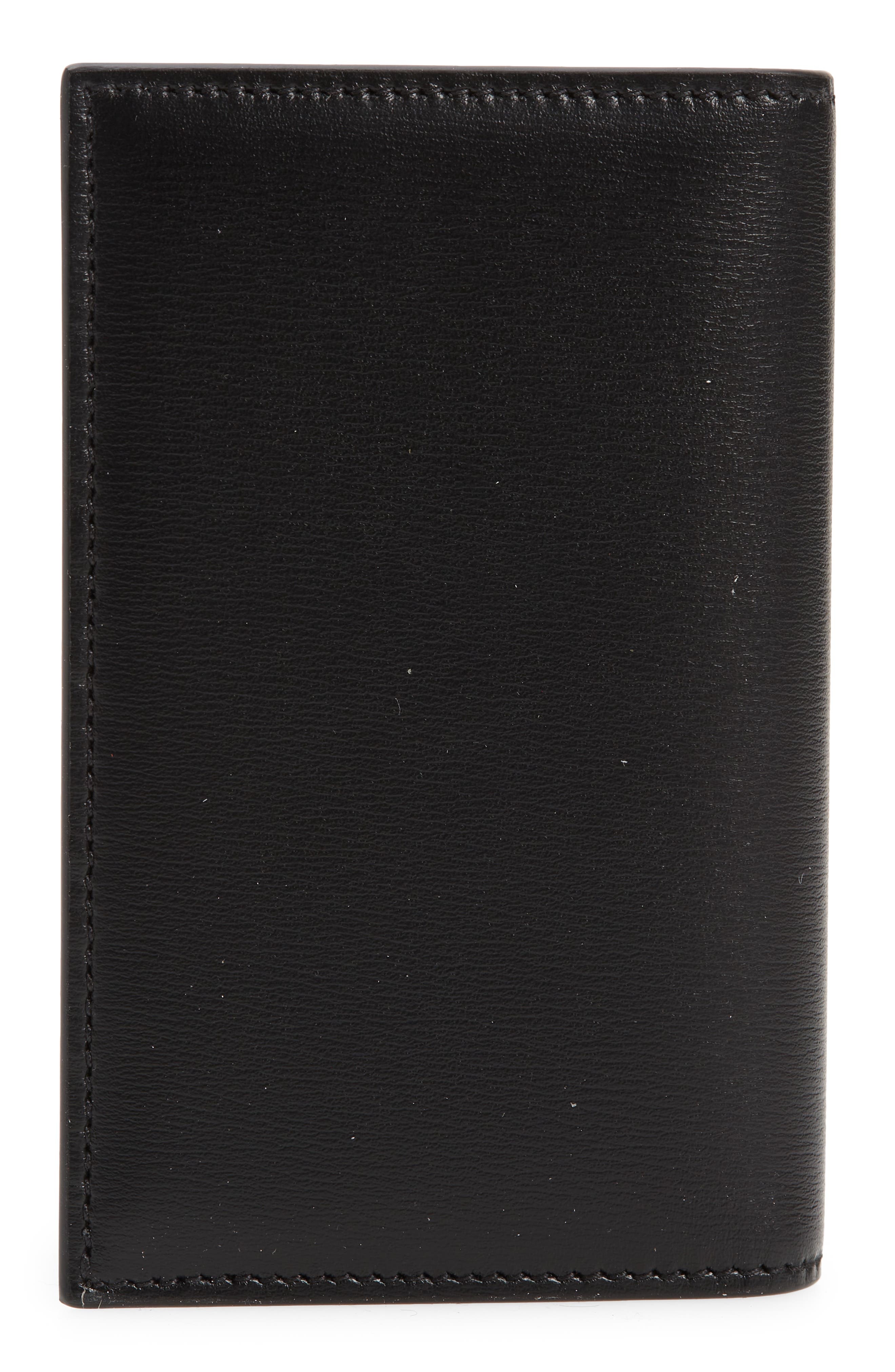 Vertical Bifold Leather Card Holder - 3