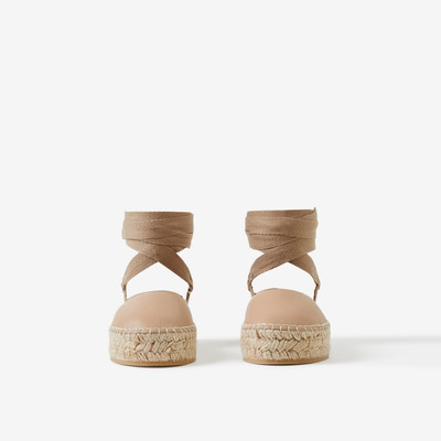 Burberry Leather Espadrilles outlook